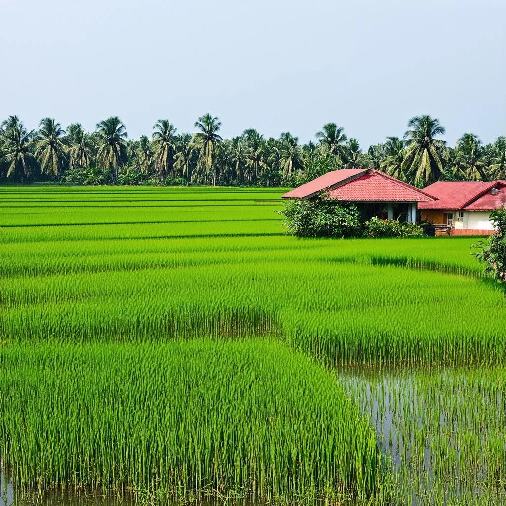 Mekong Delta rice paddies